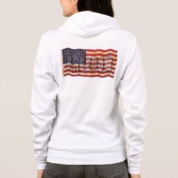 Freedom Usa American Flag Women's Hoodie by Method77 at Zazzle