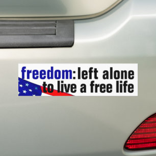 Freedom (v.2 flag) Bumper Sticker