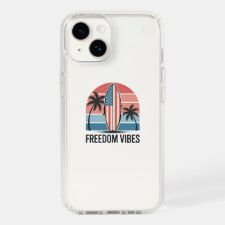 Freedom Vibes 4th of July Patriotic Summer Speck iPhone 14 Case