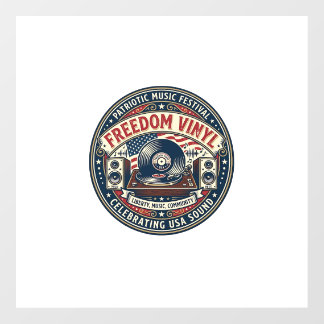 Freedom Vinyl Patriotic Patriotic Vinyl Record Mus Floor Decals