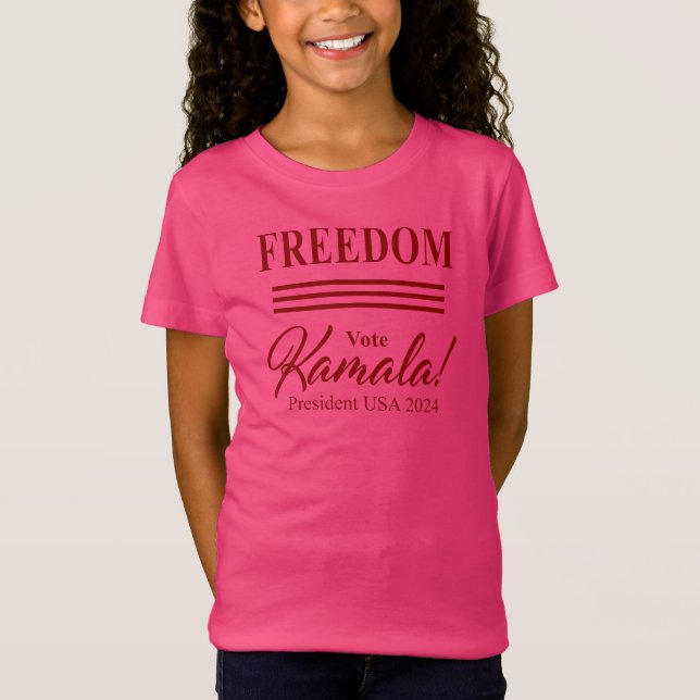 FREEDOM vote Kamala Harris for President 2024 T-Shirt (Front)