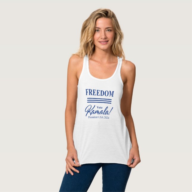 FREEDOM vote Kamala Harris for President 2024 Tank Top (Front Full)
