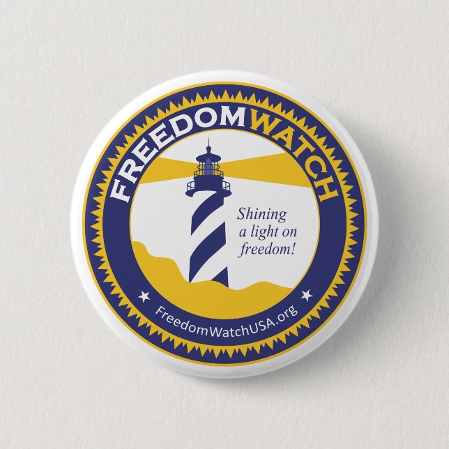 Freedom Watch Pinback Button (Front)