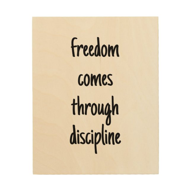 Freedom Wood Wall Art (Front)