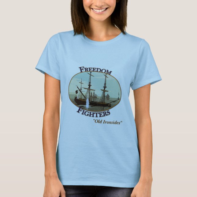freedomfighters, The USS Constitution T-Shirt (Front)