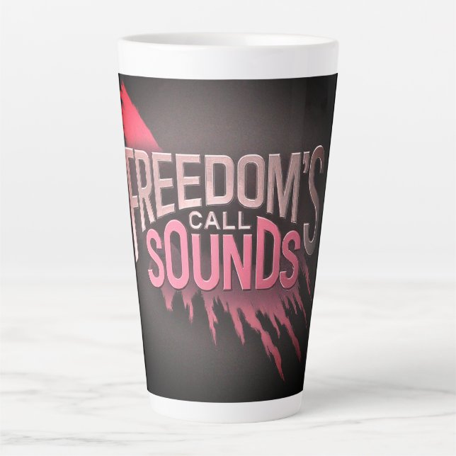 Freedom's Call Sounds Latte Mug (Front)