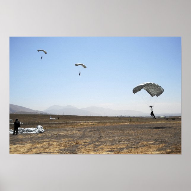 Freefall parachute jumpers poster (Front)
