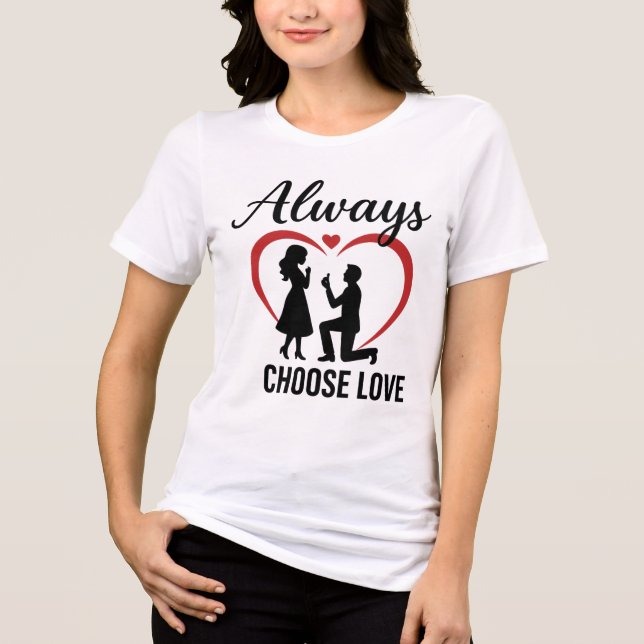 Freefit Always Choose Love Scoop Neck Tri-Blend T- Tri-Blend Shirt (Front)