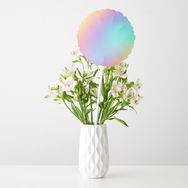 Freeform Pastel Rainbow Gradient Balloon (Vase)