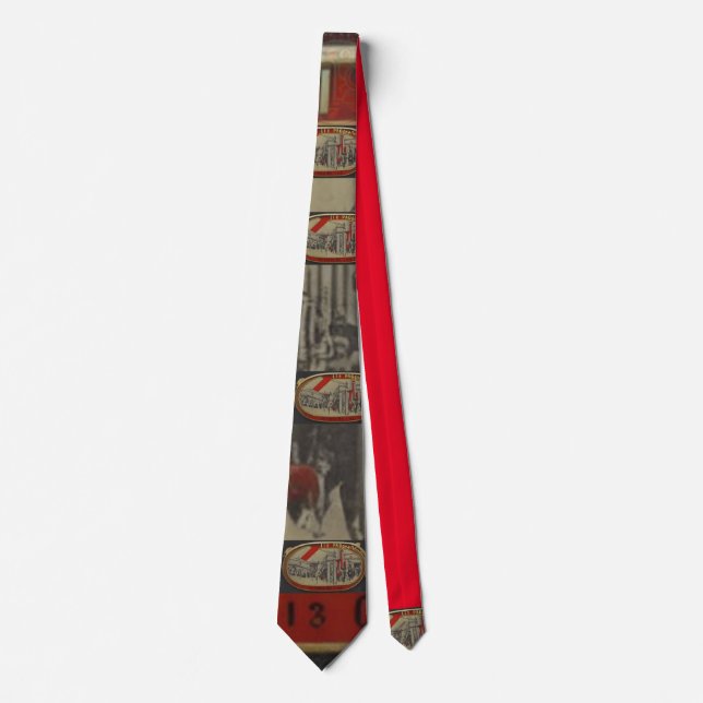 Freeform Red and Black 13 Neck Tie (Front)