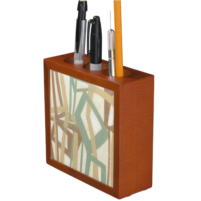 Freehand Painting by Norman Wyatt Desk Organizer (In Situ)