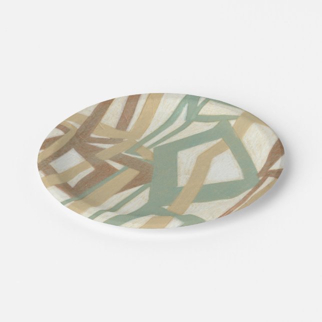 Freehand Painting by Norman Wyatt Paper Plates (Angled)