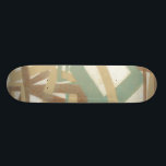 Freehand Painting by Norman Wyatt Skateboard<br><div class="desc">A Norman Wyatt Jr. original. Modern abstract freehand painting in muted earth tones. Would look great on a cream colored wall,  an eggshell pillow,  or as a design on a brown shirt. How will you customize yours?</div>