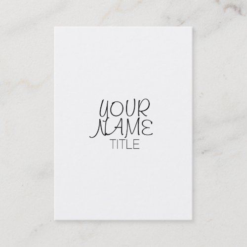 Freehand Simple Plain Business Card