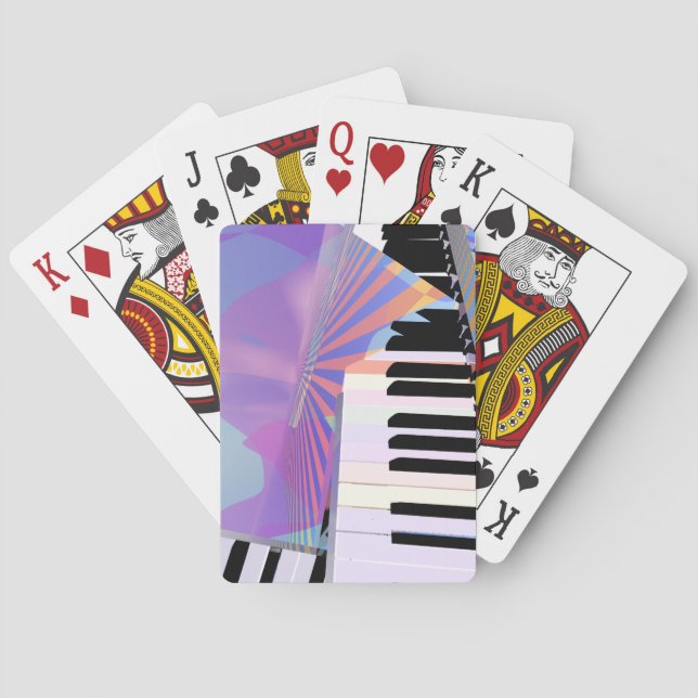 Freeing Keyboard Music Poker Cards (Back)