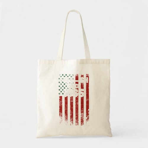 Freeish since 1865 with american flag in african c tote bag