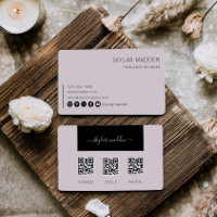 Freelance Business Card Cash Payment Scan QR Code