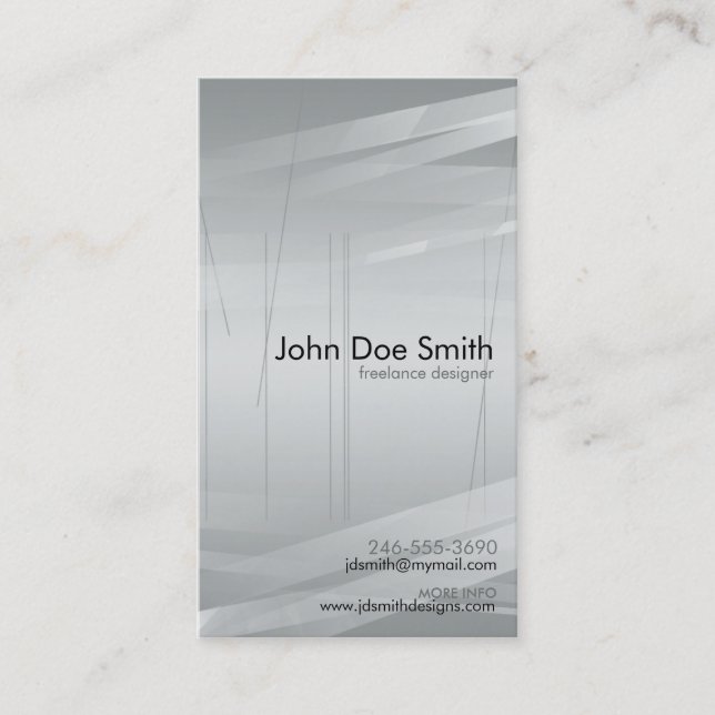 Freelance Designer Business Card (Front)