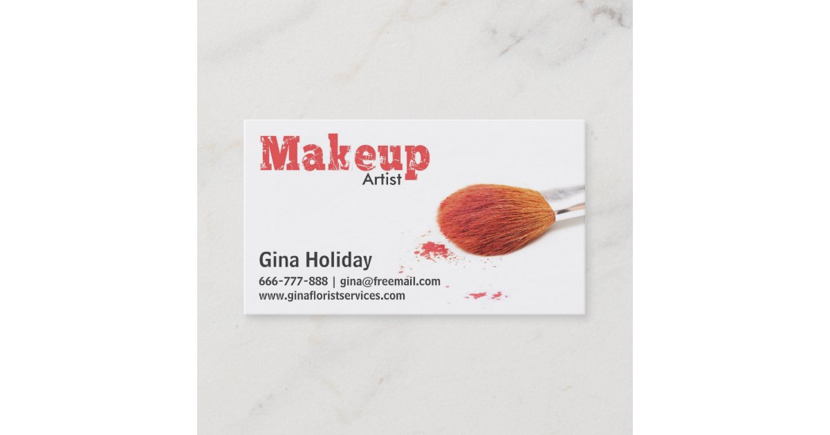 Freelance Makeup Artist Business Card | Zazzle.com