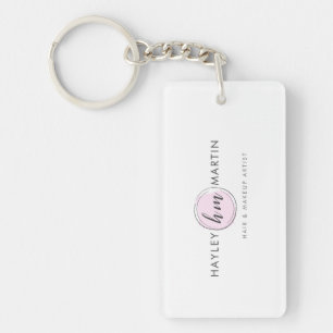 Freelance Makeup Artist Or Salon Custom Logo Keychain