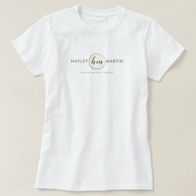 Freelance Makeup / Beauty Salon Custom Logo T-Shirt (Design Front)