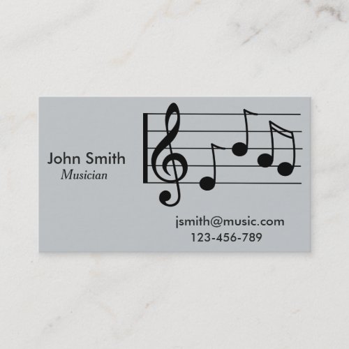 Freelance Musician session musician Music teacher Business Card