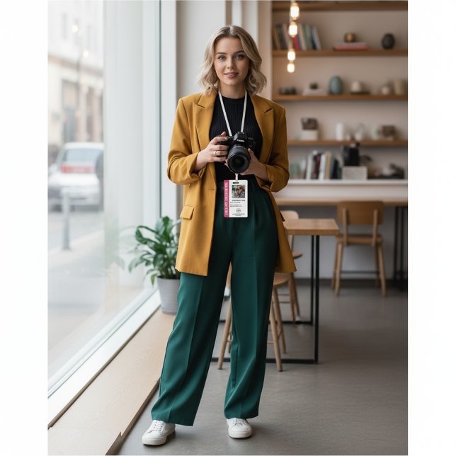 Freelance Photographer Badge in Bright Fuchsia (Creator Uploaded)