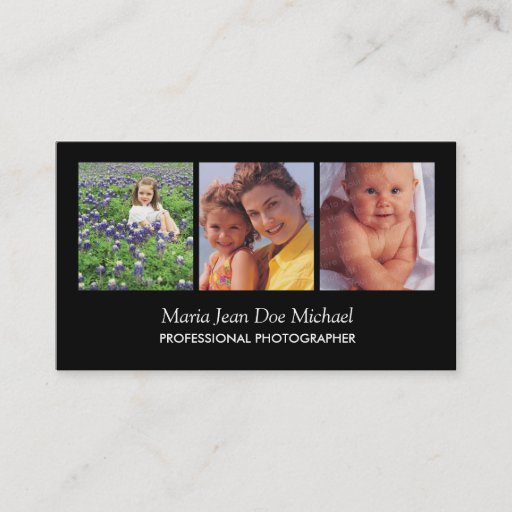 Customizable Freelance Photographer Business Card