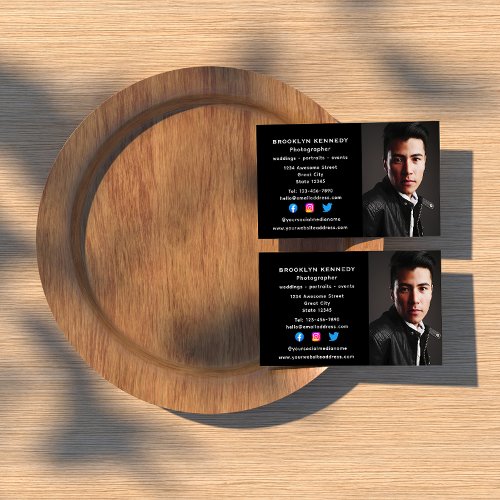 Freelance Photographer Social Media Photo Headshot Business Card