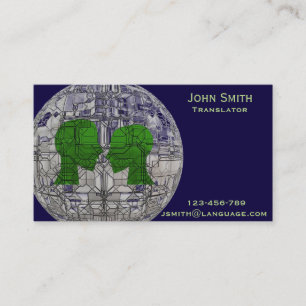 Freelance Translator language interpreter Business Card