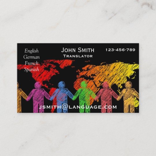 Freelance Translator language interpreter Business Card | Zazzle.com