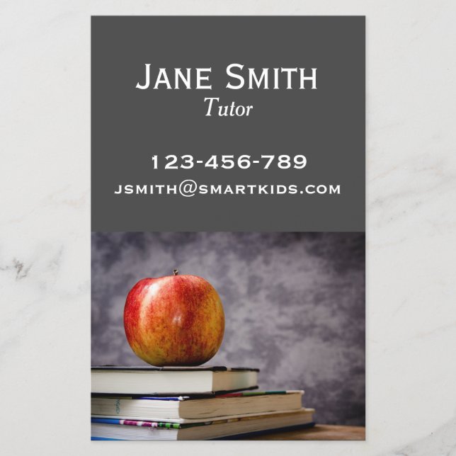 Freelance tutor or teacher for any subject flyer (Front)