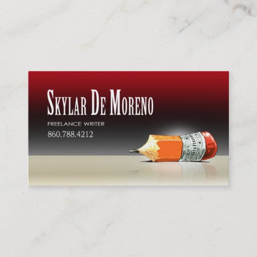 Customizable Freelance Writer Editor 5 Stylish Business Cards