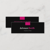 Freelance Writer - Rose Pink Compact Mini Business Card (Front/Back)