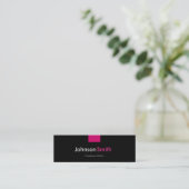 Freelance Writer - Rose Pink Compact Mini Business Card (Standing Front)