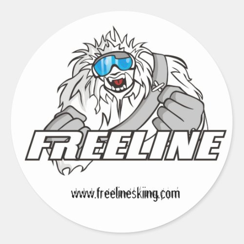 FreeLine Team Logo Classic Round Sticker