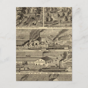 Freeman Brothers Works, Ohio Postcard