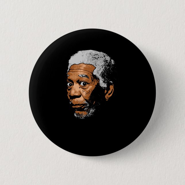 Freeman Funny Pop Art Sticker  Button (Front)