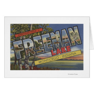 Freeman Lake - Large Letter Scenes Cards