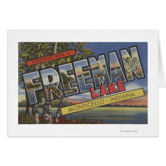 Freeman Lake - Large Letter Scenes Cards (Front Horizontal)