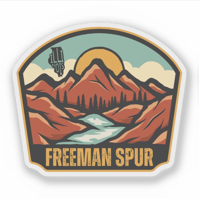 Freeman Spur, Illinois  Sticker (Front)