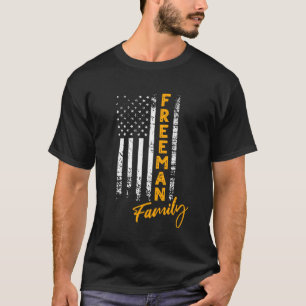 Freeman Surname American Freeman Last Name Freeman T-Shirt