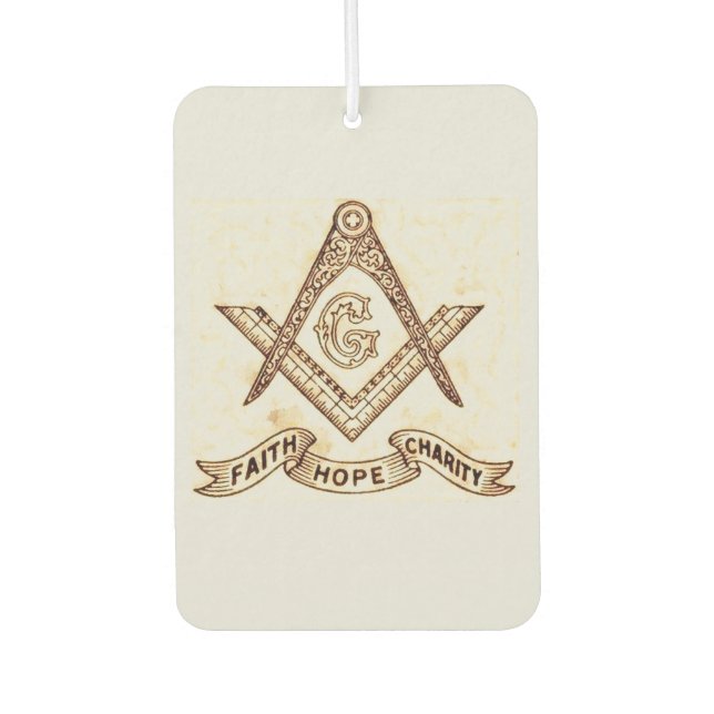 Freemason Air Freshener (Front)