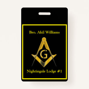 Freemason badge