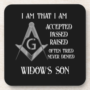 Freemason  beverage coaster