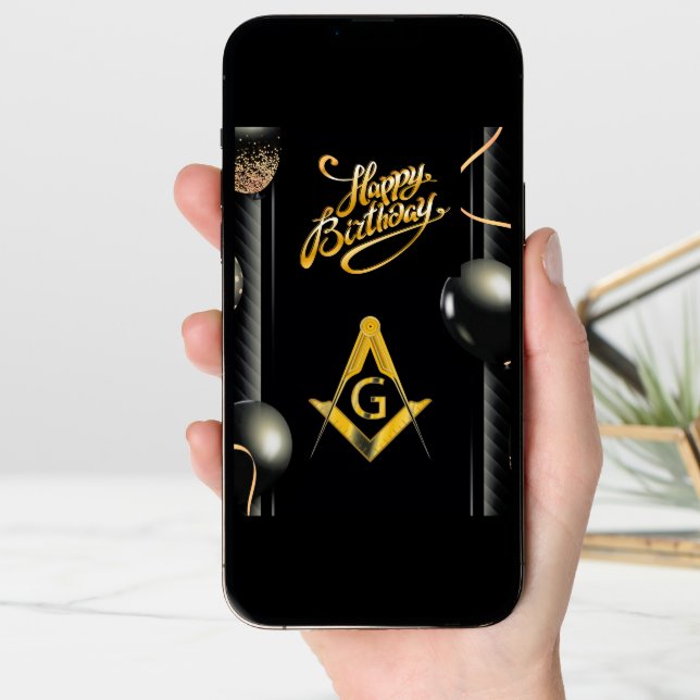 Freemason Birthday Card (Front Digital)