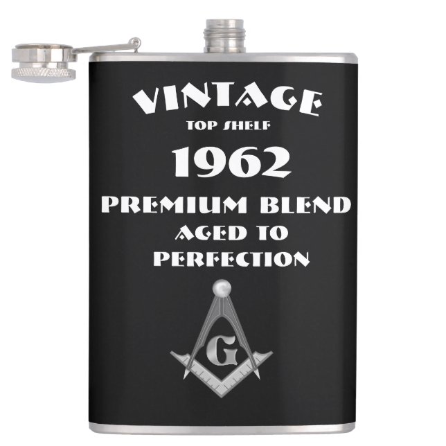 Freemason Birthday  Flask (Opened)