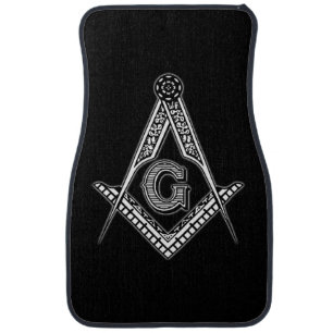 Freemason (Black) Car Floor Mat