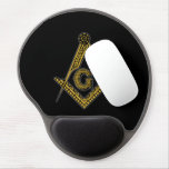 Freemason (black &amp; Gold) Gel Mouse Pad at Zazzle