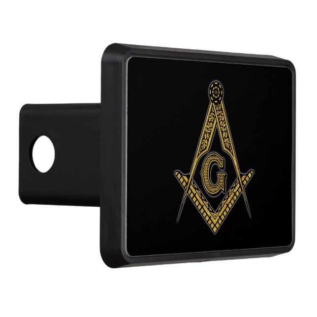 Freemason (Black & Gold) Hitch Cover (Right)